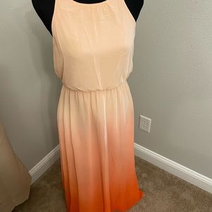 Lauren Conrad Coral Ombre Dress - Size 8